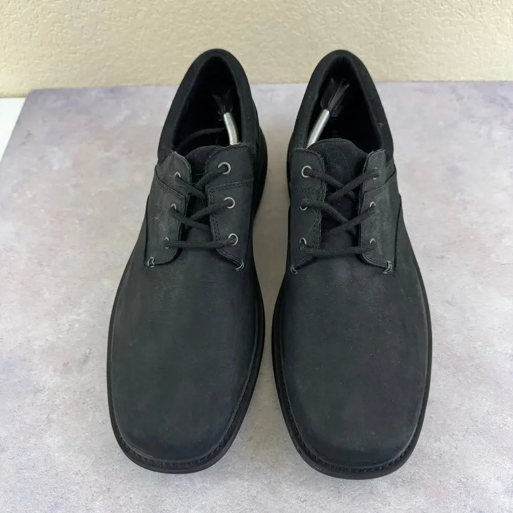 Merrell Shoes Mens Size 14 World Vue Lace-Up Black Nubuck Leather J94019